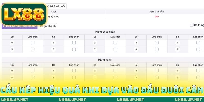Cầu kép hiệu quả khi dựa vào đầu đuôi câm