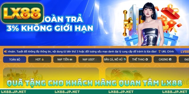 Danh sách quà tặng cho khách hàng quan tâm