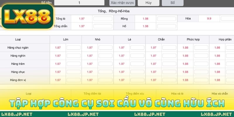 Tập hợp công cụ soi cầu vô cùng hữu ích
